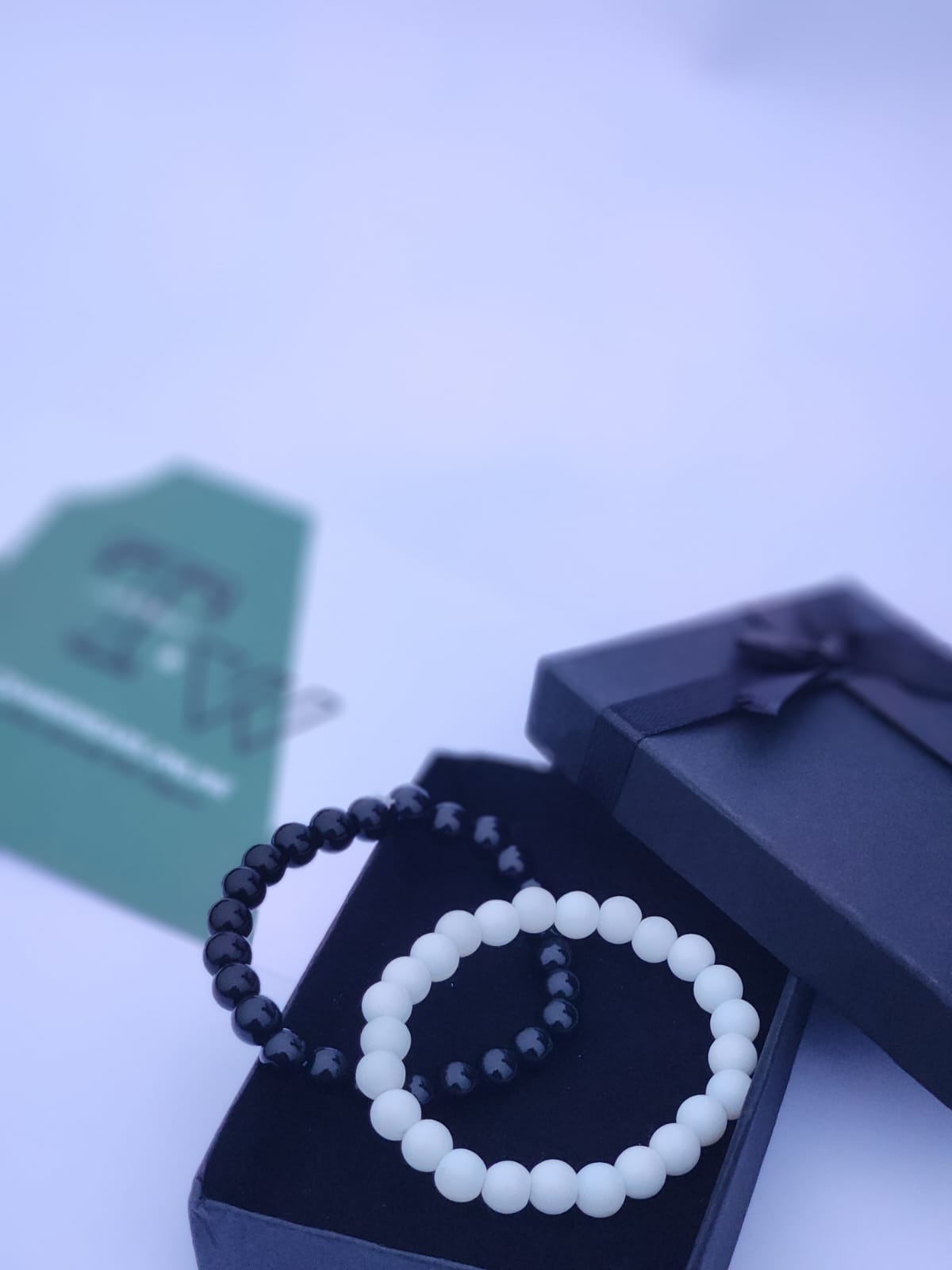 SB2 - Black Color Stone Bracelet